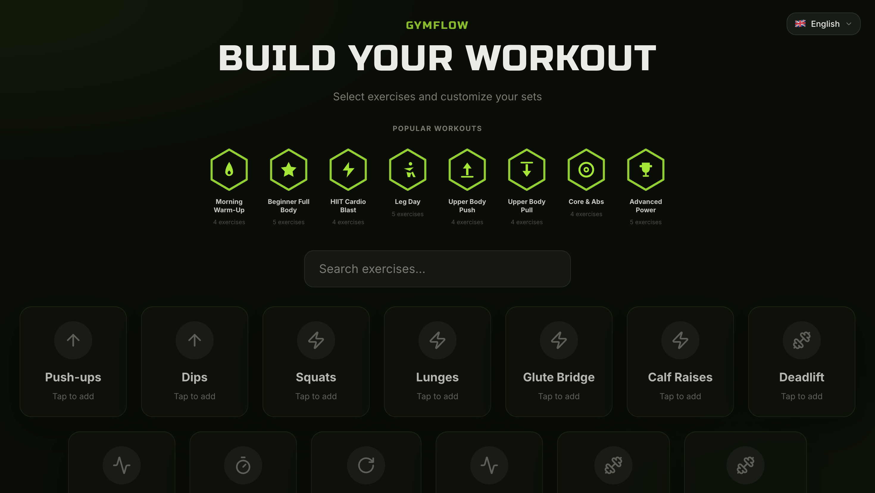 GymFlow desktop concept